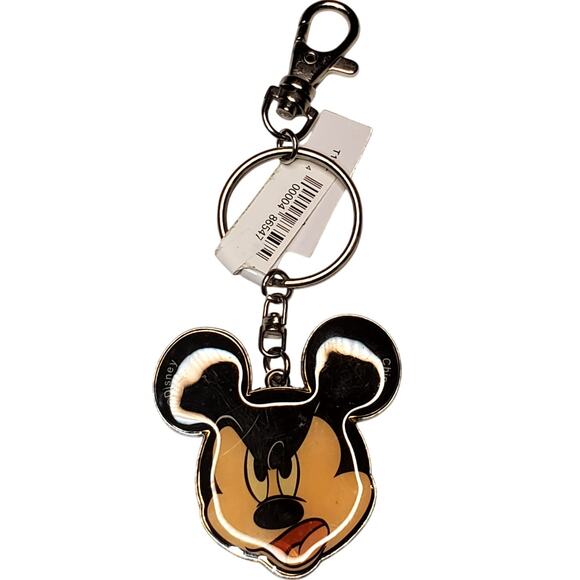 Mickey Mouse 2 Face Key Chain 5.5" New - Picture 2 of 3